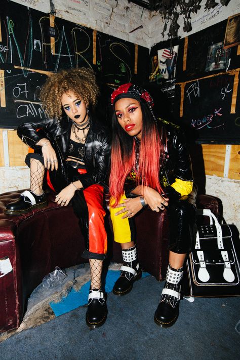 Nova Twins, Riot Grrrl Fashion, Alternative Subcultures, Fashion Nova Outfits, Riot Grrrl, Black Goth, Afro Punk, Punk Outfits, Alt Fashion