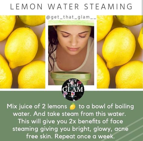 Lemon On Face, Face Steaming, Acne Free Skin, Diy Skin Care Routine, Korean Skincare Routine, Acne Free, Diy Essential Oils, Hair Skin Nails, Lemon Water