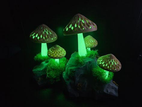 Outdoor Witch, Diy Glow, Moss Plant, Deco Decor, Rock Types, Closet Layout, 3d Printer Projects, Stuffed Mushroom Caps, Art Model