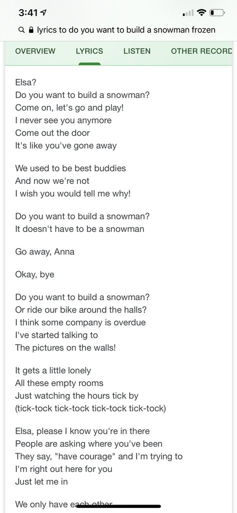 Do You Want To Build A Snowman Lyrics, Snowman Lyrics, Build A Snowman, The Snowman, Coming Out, Song Lyrics, Songs, Let It Be, Quick Saves