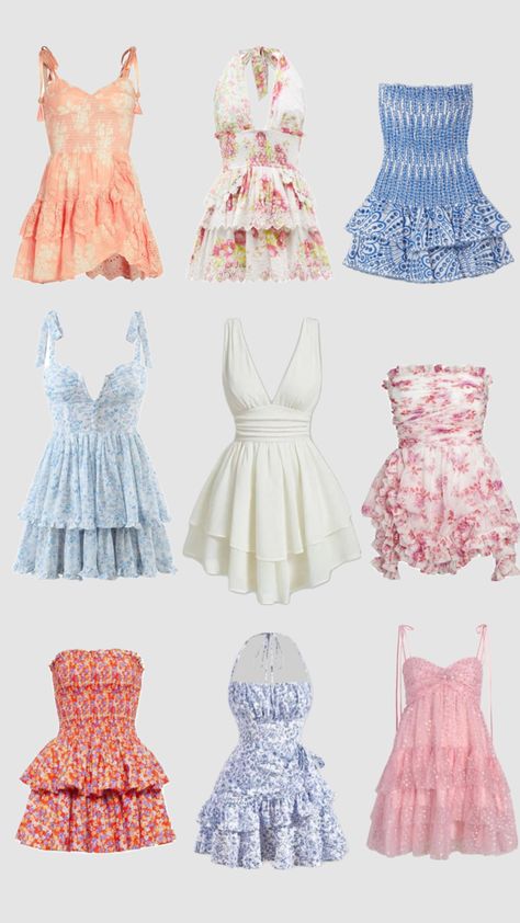 Shuffles Summer, Holiday Outfits Summer, Cute Formal Dresses, Preppy Summer Outfits, Outfit Inspo Summer, Casual Preppy Outfits, Trendy Outfits For Teens, Square Neck Dress, Cute Preppy Outfits