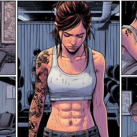 Ellie Williams, Strong Muscles, Muscle Women, Women Girl, Comics