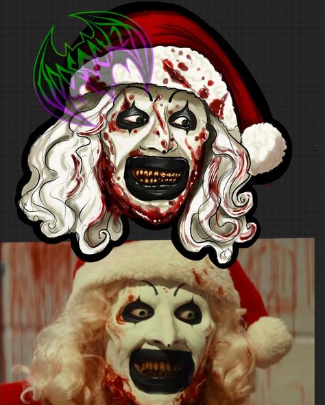 🪓🎅🤡Santa Art the clown🤡🎅🪓 ➡️➡️To see Details ➡️➡️ #terrifer #terrifer3 #arttheclown #arttheclownsterrifierfans #arttheclownfanart #fanart #conventionartist #halloween #horrorart #horrormovies #horroraddict #horrorjunkie #horrorcommunity #clown #clowncore #clownart #art #illustrator #illustration #spooky #creepy #bloody #santa #evilsanta #evilchristmas #chrismas #chrismasmovies #goth #alternative Terrifier 3 Santa, Art The Clown Santa, Art The Clown Terrifier Tattoo, Art The Clown Fanart, Terrifier Drawing, Moon Drawings, Art The Clown, Clown Horror, Sublimation Ideas Projects Inspiration