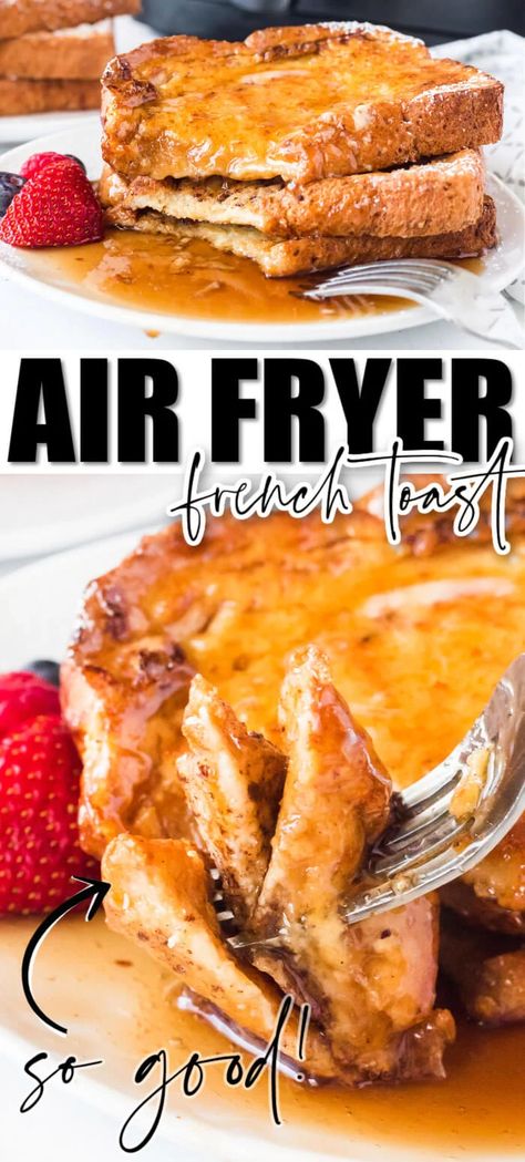 Baking Knowledge, Air Fryer French Toast, Cooking Knowledge, Awesome French Toast Recipe, Breakfast Favorites, French Toast Ingredients, Amazing Meals, Best French Toast, Make French Toast