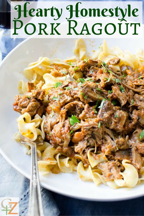 Pork Ragout Recipe, Pork Ragout, Ragout Recipe, Pork Ragu, Ragu Recipe, Entree Recipes, Pork Dishes, Family Meal, Top Recipes