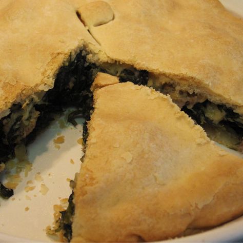 Italian Spinach Pie Italian Spinach Pie Recipe, Recipes Italian Sausage, Spinach Pie Recipe, Italian Spinach, Italian Sausage Spinach, Sausage Pie, Sausage Spinach, Delicious Family Dinners, Recipes Italian