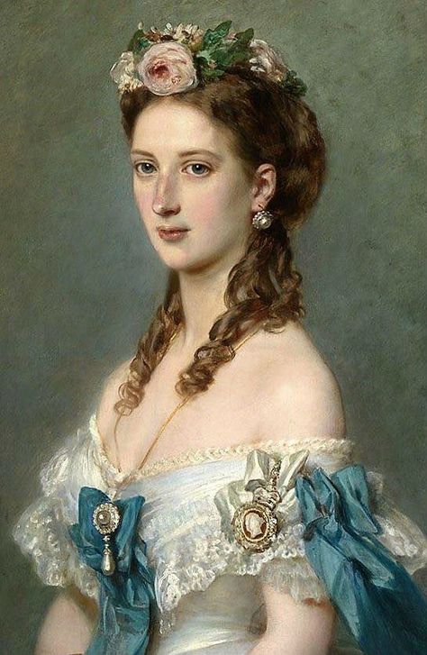 Images Victoriennes, Princess Alexandra Of Denmark, Franz Xaver Winterhalter, Alexandra Of Denmark, Victorian Paintings, Queen Alexandra, Old Portraits, Princess Alexandra, Historical Painting