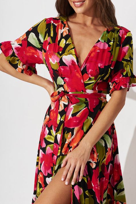 Ladies Dresses, Maxi Wrap Dress, Waist Tie, Playsuit Jumpsuit, Wrap Style, Accessories Shop, Online Fashion, Jumpsuits For Women, Dresses Online