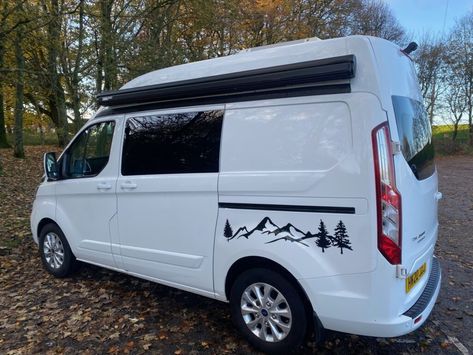 Bespoke, cozy Ford Transit High Roof camper *Quirky approved professional converter* | Quirky Campers Ford Custom Campervan, Transit Custom Camper, Ford Transit Custom Camper, Ford Transit Campervan, Campervans For Sale, Quirky Campers, Ford Transit Camper, Transit Camper, Ford Transit Custom