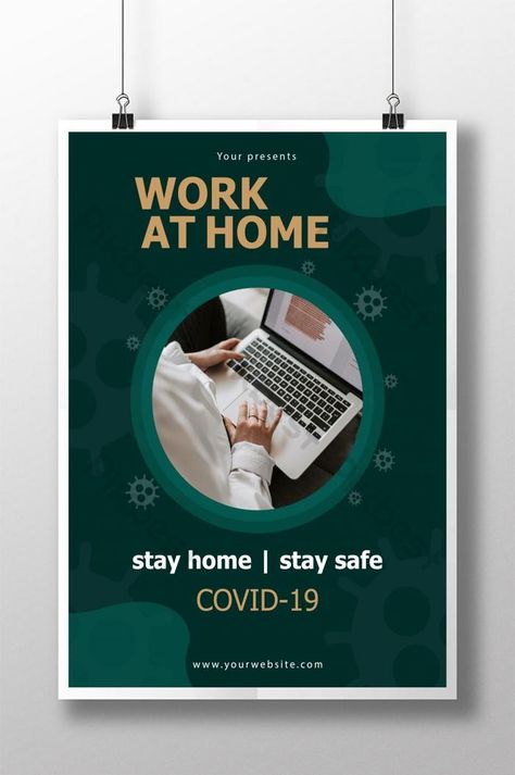 Online Work From Home Poster, Work From Home Poster Design, Work From Home Poster, Home Poster Design, Brochure Format, Flyer And Poster Design, Home Stay, Online Work From Home, Psd Template Free