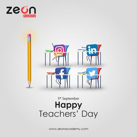 Happy Teachers Day Wishes, Teachers Day Poster, Digital Advertising Design, Digital Marketing Institute, Ads Creative Advertising Ideas, Kochi Kerala, Social Media Advertising Design, Digital Marketing Design, Creative Advertising Design