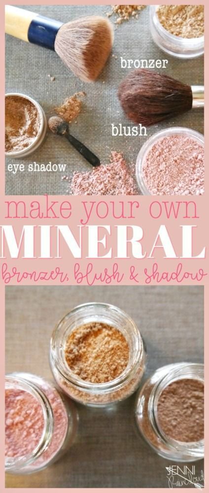 Diy Bronzer, Make Up Diy, Makeup Recipes, Homemade Makeup, Skin Care Routine For 20s, Mineral Pigments, Natural Therapy, Natural Diy, Gel Liner