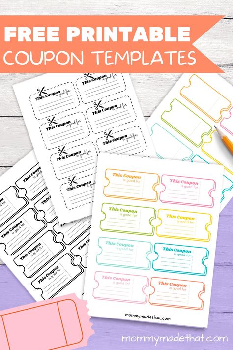 Book Bucks Free Printable, Meal Ticket Template Free Printable, Diy Tickets Templates, Printable Voucher Template Free, Chore Coupons Free Printable, Food Tickets Template Free Printable, Free Printable Tickets Templates, Blank Ticket Template Free Printable, Free Coupon Template Printables