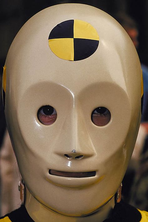 Crash Test Dummy, Crash Test Dummies, Creepy Masks, Arte Peculiar, Crash Test, Cool Masks, Masks Art, Mode Inspiration, Mask Design