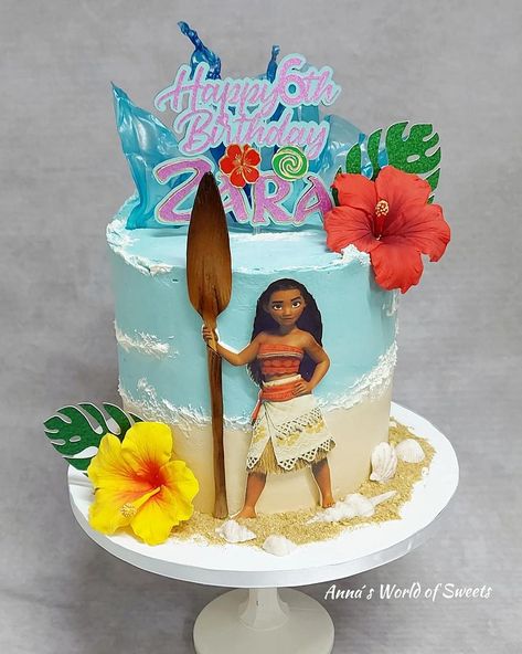 #cake #cakedecorating #cakeart #cakedecor #cakesdecor Moana Cake Ideas, Moana Cake Design, Moana Birthday Party Cake, Moana Birthday Cake, Moana Cake, Baby Moana, Oreo Buttercream, Moana Birthday Party, Happy 6th Birthday