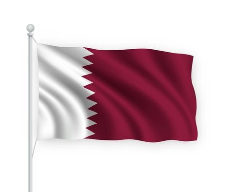 Waving flag qatar on flagpole isolated o... | Premium Vector #Freepik #vector #flag #country #windy #waving Qatar Flag, Lithuania Flag, Waving Flag, Flag Country, Canada Flag, Lithuania, Qatar, Needle Felting, Premium Vector