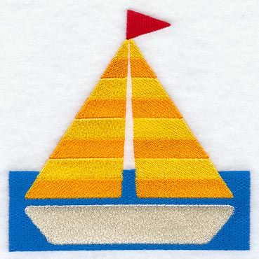 Segelboot Quilt Block 1 - Md Sailboat Quilts, Quilting Organization, Sailboat Quilt, Nautical Baby Quilt, Boat Pattern, Library Embroidery, Baby Born Kleidung, Pattern Quilt, Barn Art