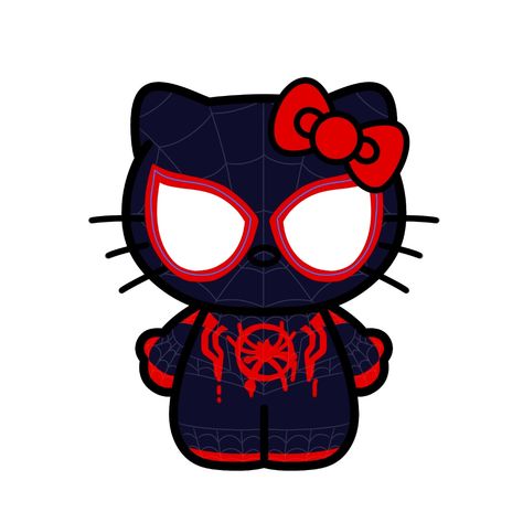 Hello Kitty Rug, Spiderman Hello Kitty, Spider Kitty, Hello Kitty Wallpaper Hd, Images Hello Kitty, Miles Spiderman, Image Spiderman, Spiderman Drawing, Spiderman Art Sketch