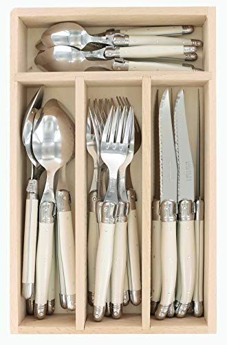 Laguiole Cutlery, France Home, Spoon Knife, Steak Knife Set, Knife And Fork, Cutlery Sets, Knife Set Kitchen, Stainless Steel Flatware, Forks And Spoons