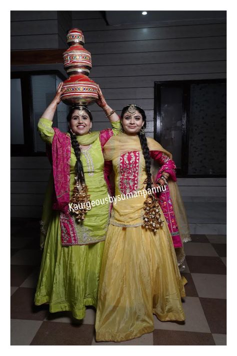 Punjabi Dresses For Jaggo, Jaago Outfit Ideas Punjabi, Jago Outfits Punjabi Lengha, Punjabi Suit With Jacket, Punjab Dance, Jaggo Outfit Punjabi, Jaggo Outfit Punjabi Suit, Designer Suits For Wedding, Punjabi Dress Design