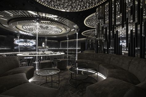 Nightclub Ideas, Bansko Bulgaria, Ceilings Design, Jazz Clubs, Restaurant Bar Design, Club Lighting, Lounge Club, Bar Design Awards, Nightclub Design