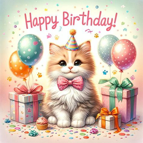 Happy Birthday Kittens Cute Cats, Birthday Cats Wishes, Happy Birthday Wishes Cat Lover, Happy Birthday Wishes With Cats, Birthday Wishes With Cats, Cat Happy Birthday Wishes, Happy Birthday Cats Cute, Happy Birthday With Cats, Happy Birthday Cat Lover