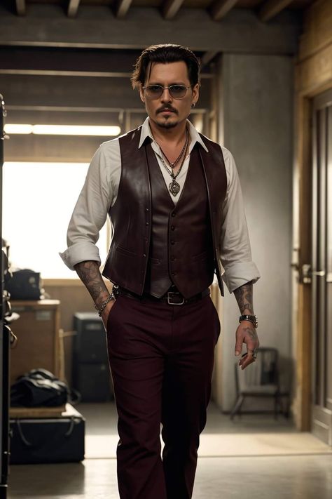 Johnny Depp Style Clothes, Johnny Depp Outfits, Johnny Depp Aesthetic, Johnny Depp Band, Johnny Depp Wallpaper, Johnny Depp Style, Band Outfits, Art Clothing, Deep Winter