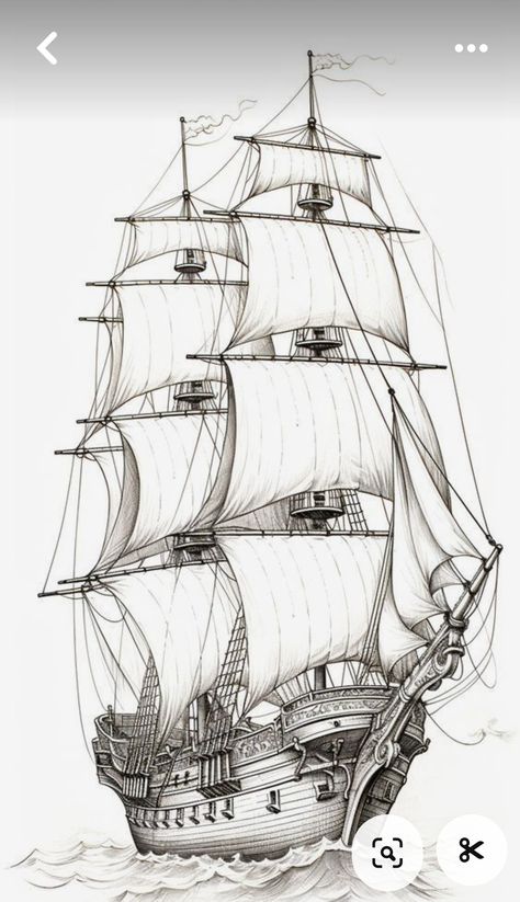 Figureheads On Ships, Pirate Ship Sketch, Sailing Ship Drawing, Boat Sketches, Pirate Ship Drawing, Boat Sketch, Black Pearl Ship, Ship Sketch, Ship Pirate