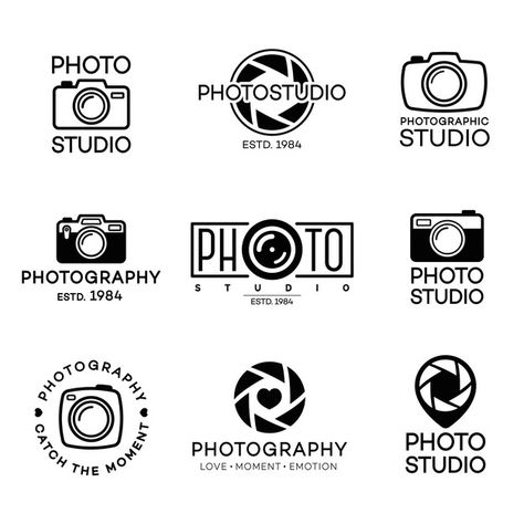 Best Photography Logo, Creative Photography Logo, Photographers Logo Design, Camera Logos Design, Logo Foto, Logo Design Collection, Photographer Logo, Camera Logo, Photography Logo Design