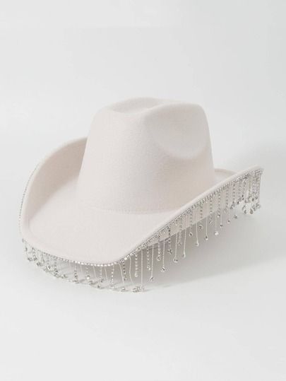 White Cowgirl Hat, Taylor Swift Outfit Ideas, Taylor Swift Things, Tassel Decor, Taylor Swift Outfits, Cowgirl Hat, Clothes Wishlist, Cowgirl Hats, Fedora Hat