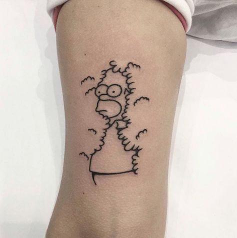 Homer Simpson Tattoo, The Simpsons Tattoo, Futurama Tattoo, Simpson Tattoo, Traveling Tattoo, Simpsons Tattoo, Tatuagem Masculina Pequena, Dibujos Tattoo, Saved Tattoo