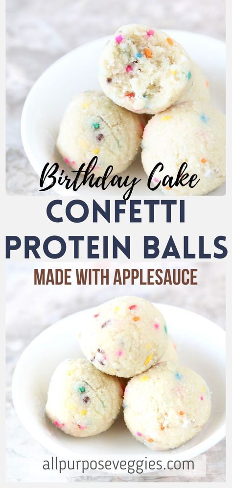 Birthday Cake Protein Balls, Cake Protein Balls, Protein Snacks For Kids, Birthday Cake Protein, Protein Balls Healthy, Protein Balls Recipes, Protein Baking, Healthy Protein Snacks, Protein Powder Recipes