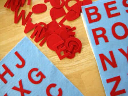 Make Your Own Felt Alphabet Letters Felt Board Ideas, Felt Alphabet Letters, Diy Felt Board, Felt Alphabet, Newsletter Ideas, Toddler Ideas, Baby Activity, Quiet Activities, Iron On Letters