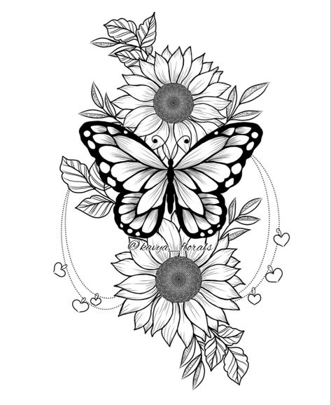 Butterfly Outline Tattoo, Outline Tattoo Ideas, Drawing Of A Butterfly, 666 Tattoo, Tattoo Ideas Simple, Butterfly With Flowers Tattoo, Shin Tattoo, Butterfly Outline, Fineline Tattoo