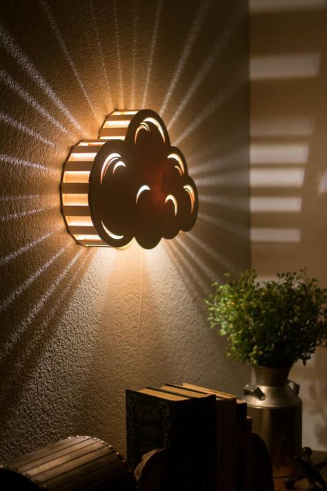 Cloud Night Light Wooden Wall Hanging Bedside Lamp | Etsy Hanging Bedside Lamps, Night Nursery, Cloud Decor, Cloud Night, Kids Lamp, Cloud Wall Hanging, Luminaire Original, Cloud Night Light, Lampe Diy