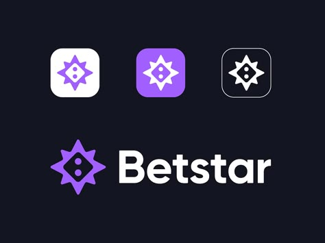 Modern digital logo design for the betting industry, featuring a bold typeface and a geometric starburst motif. Casino Branding, Casino Logo Design, Crypto Branding, Crypto Logo Ideas, Crypto Logo, Binance Crypto Logo, Cryptocurrency Logo Design, Blockchain Logo Design, Casino Logo