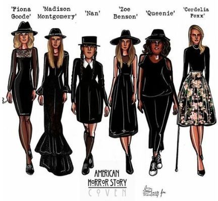 Coven Outfits Modern Witch, American Horror Story Coven Costume, Coven Outfit Ideas, Haunted Soiree Outfit, Coven Costume Ideas, Coven Ahs Outfits, American Horror Story Coven Outfits, Coven Witches Costume, Ahs Coven Costume