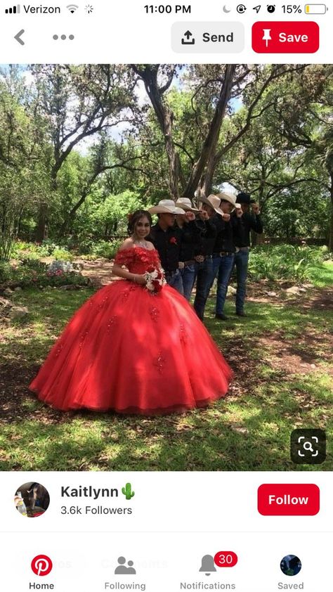 Ranchera Quinceanera Dresses, Red Vaquera Outfits, Chambelanes Outfits Quinceanera Red, Vaquera Quinceanera Ideas, Quince Chambelanes Outfits, Quinceanera Chambelanes, Mariachi Quinceanera Dress, Chambelanes Outfits Quinceanera, Chambelanes Outfits