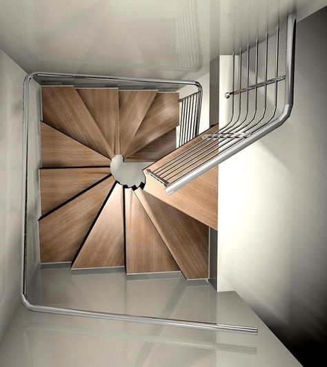 Small Space Staircase, سلالم حلزونية, Spiral Stairs Design, Small Staircase, Stairs Design Interior, Diy Staircase, Building Stairs, Loft Stairs, Stairs Architecture