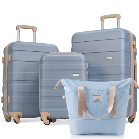 Descriptions: "Upgrade your travel experience with our Super Affordable Luggage Sets. Crafted from high-quality ABS material, these suitcases (28", 24", 20") are both lightweight and durable, ensuring a stylish and secure journey. Travel Bag Set, Stylish Luggage, 3 Piece Luggage Set, Spinner Luggage Sets, Lightweight Suitcase, Weekend Travel Bags, Suitcase Set, Spinner Luggage, Suitcase Packing