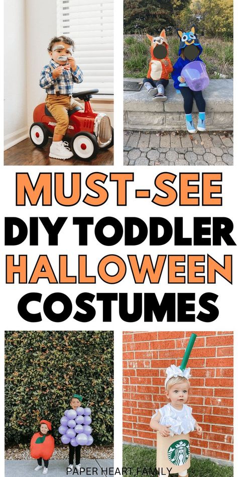 Halloween Costumes For Preschoolers, Toddler Sister Costumes Halloween, Halloween Costume 3 Year Girl, Preschooler Halloween Costumes, Diy One Year Old Halloween Costume, Diy Creative Costumes Women, Sister Toddler Halloween Costumes, Halloween Costumes 3 Year Girl, 3 Sisters Costume Ideas