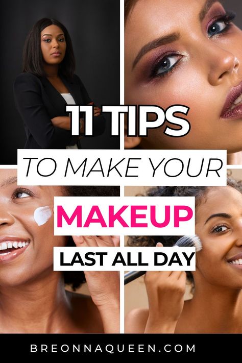 "Master the art of long-lasting makeup with these 11 essential tips. Whether you're heading to a special event or a busy day at work, these tricks will ensure your makeup stays flawless all day. #LongLastingMakeup #BeautyTips #FlawlessFinish" Long Lasting Makeup Tips, Makeup Last All Day, Every Day Makeup, Born This Way Concealer, Long Wear Makeup, Beauty Mistakes, Makeup Over 50, Natural Face Cleanser, Am To Pm