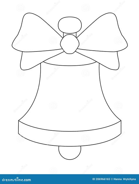 Christmas Bells Coloring Pages, Linear Illustration, Coloring Christmas, Bow Vector, Border Ideas, Tag Templates, Outline Illustration, Editorial Illustration, Christmas Bells