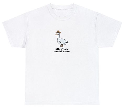 Silly Goose On The Loose T Shirt Funny Saying Goose Lover Humor Meme Novelty Tee Best Shirt, Silly Goose, Loose Shirts, Animal Shirts, T Shirt Funny, Spirit Animal, Funny Shirts, Exclusive Designs, Cool Shirts