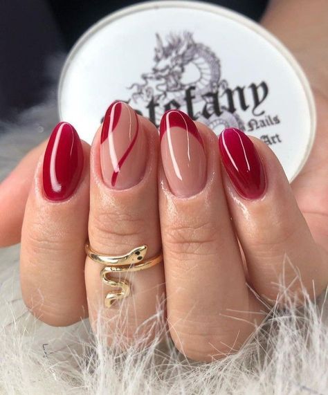 Express yourself with 30 Burgundy French Tip Nail Ideas for a Stylish 2024 Look! This stunning shade adds a touch of warmth and sophistication to your manicure. Discover designs that range from subtle elegance to bold artistry, allowing you to showcase your unique personality! 💅🌟 #BurgundyNailDesigns #FrenchTips #StylishNailTrends #2024Fashion #NailInspiration Short Almond Red Nails Design, Red Gel Polish Nail Designs, Red Small Nails, Red Round Nails Design, Red Design Nails Acrylic, Gel Nails Ideas Red, Subtle Red Nails, Gel Nail Designs Red, Red Inspired Nails