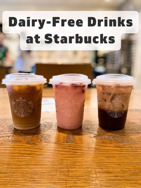 Best Dairy-Free Starbucks Drinks (What to Order Now) - Watch Learn Eat Aip Starbucks Drinks, Best Dairy Free Starbucks Drinks, Lactose Free Starbucks Drinks, Starbucks Dairy Free Drinks Coffee, Non Dairy Starbucks Drinks Iced Coffee, Dairy Free Starbucks Drinks Iced Coffee, Dairy Free Starbucks Drinks, Dairy Free Starbucks, Starbucks Medicine Ball Recipe