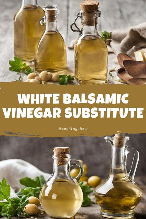 A collage of bottles of white balsamic vinegar. Balsamic Vinegar Substitute, Apple Cider Vinegar Lemon, Grape Uses, White Balsamic, Champagne Vinegar, Marinate Meat, Asian Inspired Dishes, White Balsamic Vinegar, Craft Market