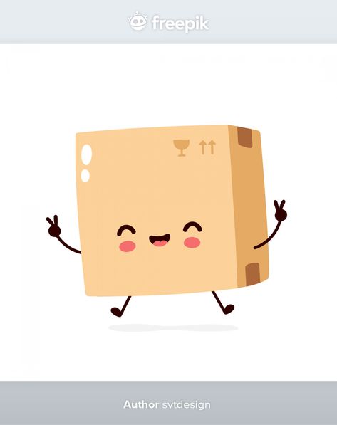 Cute smiling happy parcel,delivery box. ... | Premium Vector #Freepik #vector #box #character #cartoon #delivery Cartoon Box Design, Box Character Design, Object Animation, Thema Dozen, Setup Ba, Box Character, Happy Character, Cartoon Character Illustration, Box Cartoon