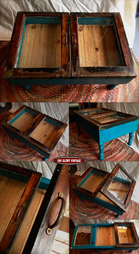 Reclaimed coffee table Window Coffee Table, Cowboy Bar, Reclaimed Windows, Repurposed Windows, Deco Champetre, Window Projects, Ikea Hackers, Old Windows, Old Doors