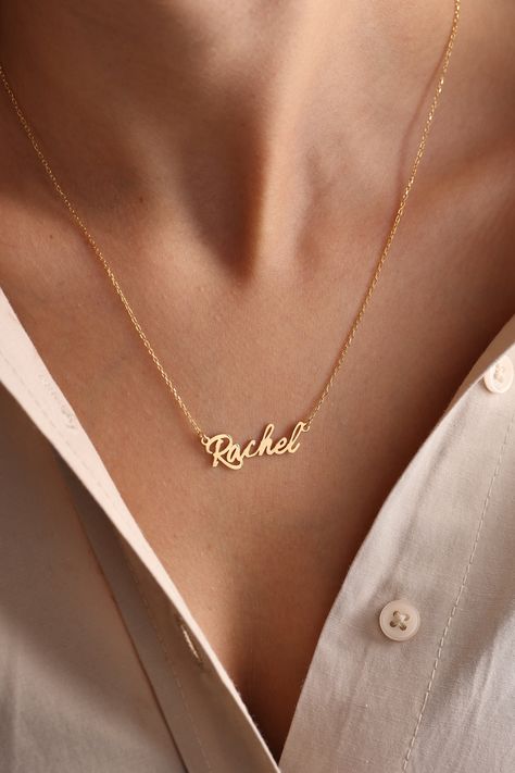 Black Keychain, Sterling Silver Name Necklace, Expensive Jewelry Luxury, Necklace Name, Rose Gold Earrings Studs, Rose Gold Studs, Gold Name Necklace, Jewelry Personalized, Personalized Pendant